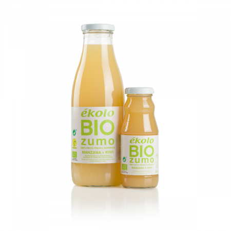 Zumo de MANZANA Y KIWI Ecológico 100% exprimido