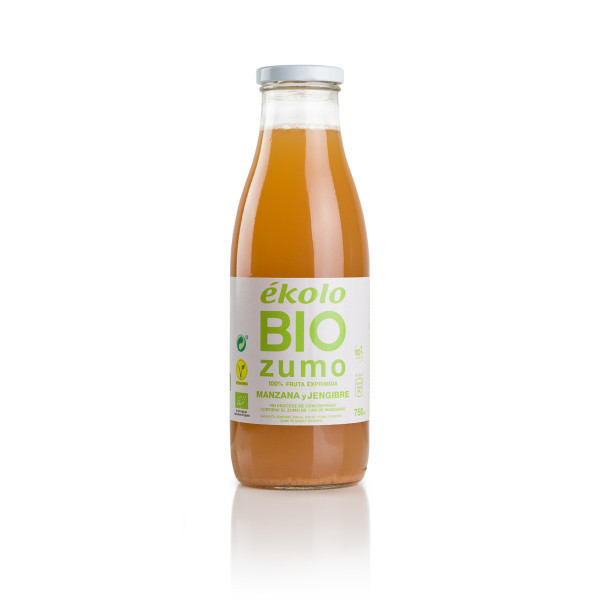 Zumo de MANZANA-JENGIBRE Ecológico 100% exprimido